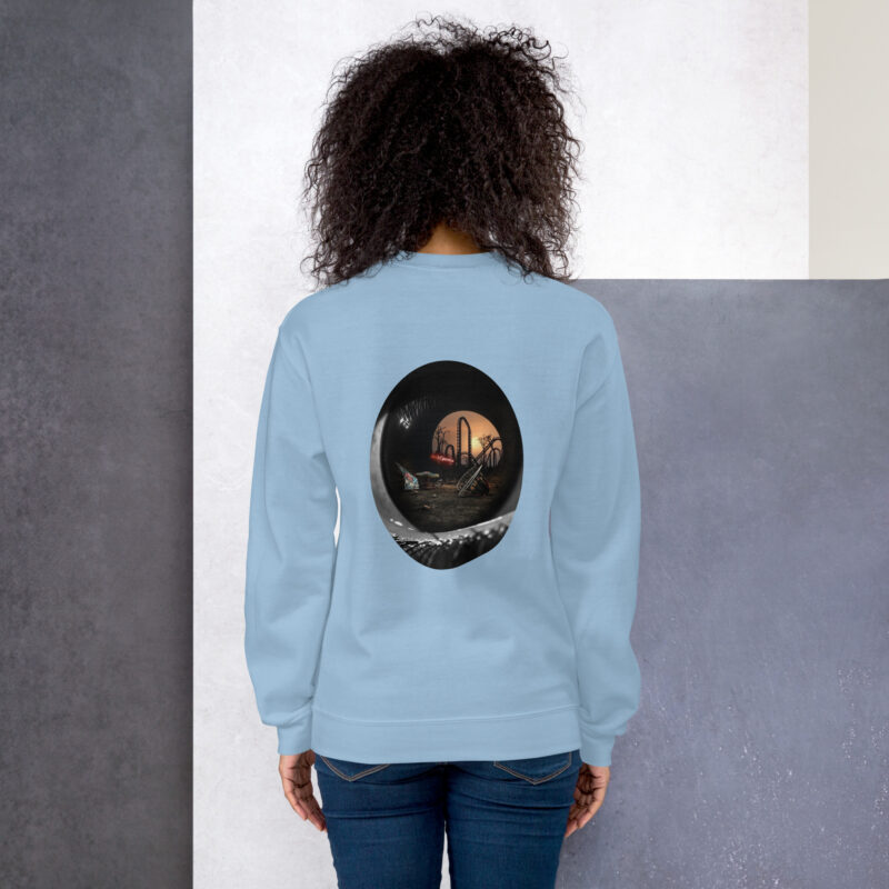 Vue arrière sweat écologique homme femme