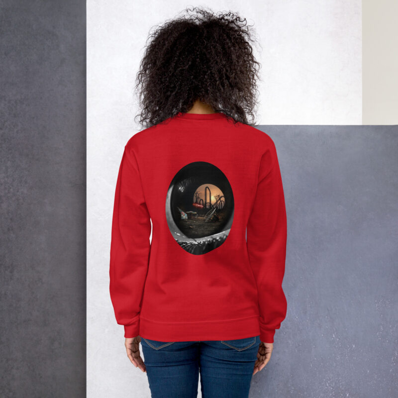 Vue arrière sweat écologique homme femme