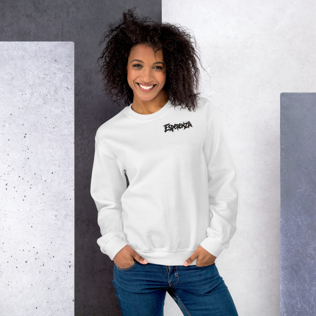 Détail des finitions – sweat responsable Esperenza