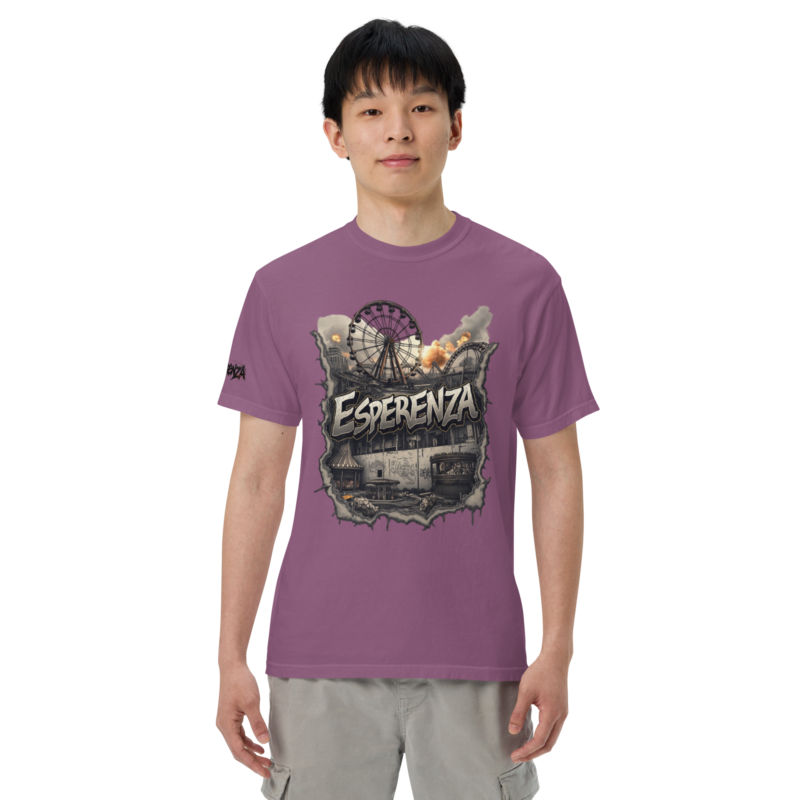 T-shirt teinté lourd unisexe – Image 7