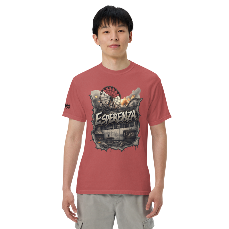 T-shirt teinté lourd unisexe – Image 10