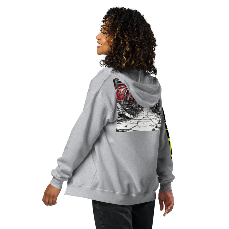 Sweat à capuche épais unisexe à fermeture éclair – Image 12