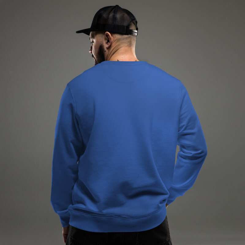 Vue arrière sweat écologique homme femme