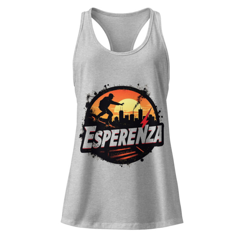Débardeur femme dos nageur ajusté – Esperenza mode éthique Débardeur léger pour femme – coton respirant Esperenza Tenue de sport femme élégante – Esperenza
