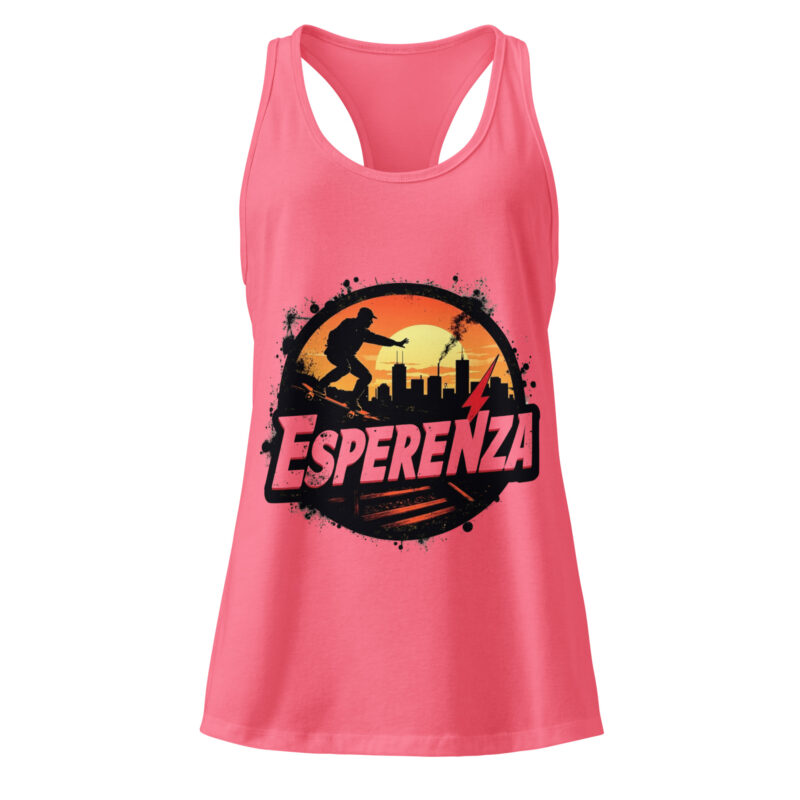 Débardeur femme dos nageur ajusté – Esperenza mode éthique Débardeur léger pour femme – coton respirant Esperenza Tenue de sport femme élégante – Esperenza