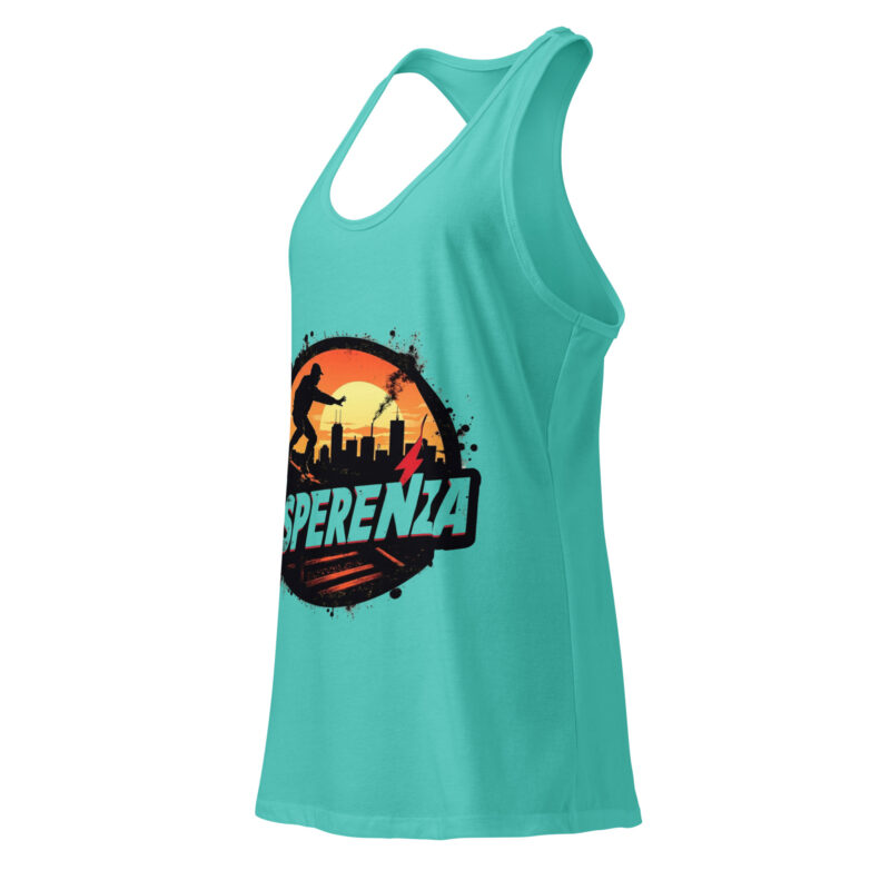 Débardeur femme dos nageur ajusté – Esperenza mode éthique Débardeur léger pour femme – coton respirant Esperenza Tenue de sport femme élégante – Esperenza