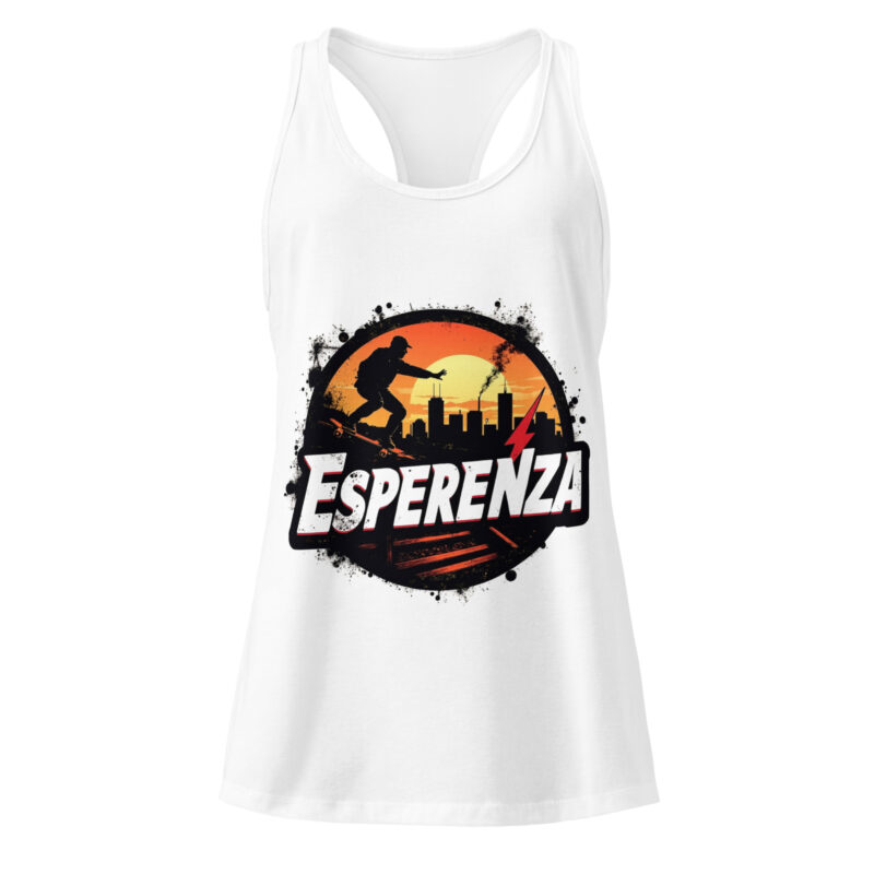 Débardeur femme dos nageur ajusté – Esperenza mode éthique Débardeur léger pour femme – coton respirant Esperenza Tenue de sport femme élégante – Esperenza
