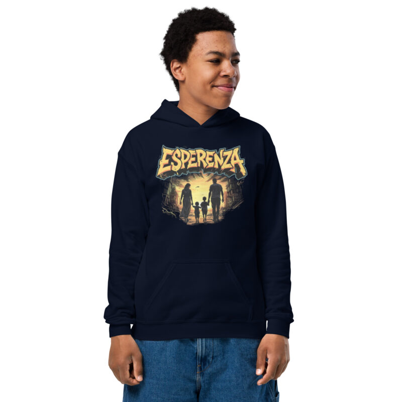 Youth heavy blend hoodie – Image 4